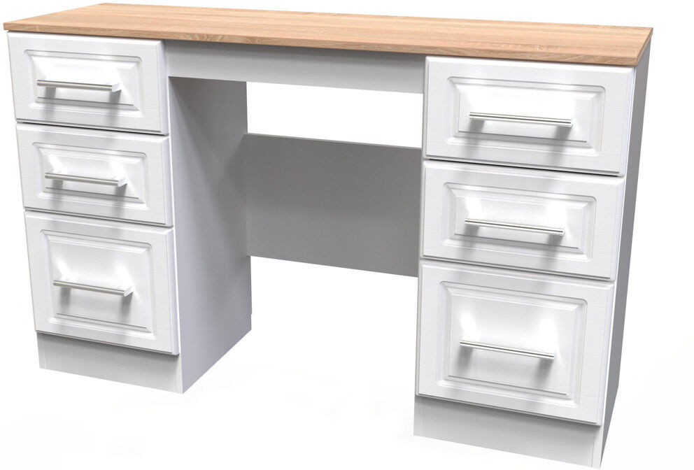 Highland Dunes Fully Assembled St. George Dressing Table White ash 78.8cm H X 127.5cm W X 41.5cm D