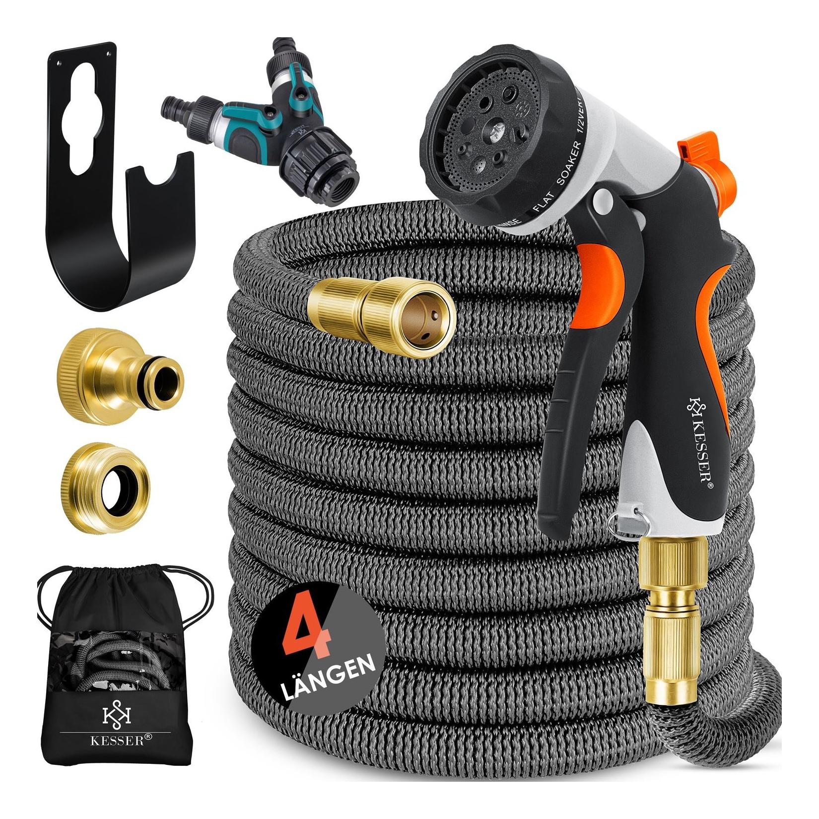 KESSER® Premium Gartenschlauch Flexibler Wasserschlauch dehnbarer Flexischlauch
