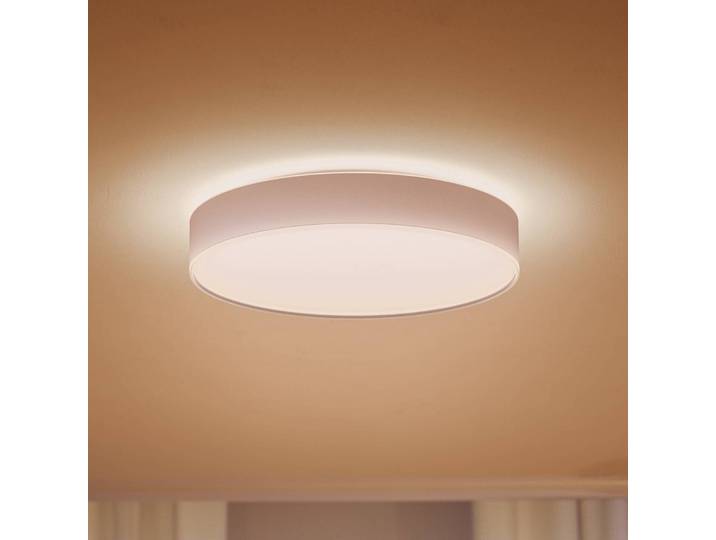 Philips Hue Smart Home Deckenleuchte Hue, dimmbar, weiß / opal, für Wohn- / Esszimmer, Metall, Modern