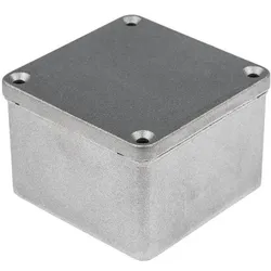 RS PRO Gehäuse Aluminium 87x87x61mm (Gehäuse), Elektronikzubehör + Gehäuse, Grau