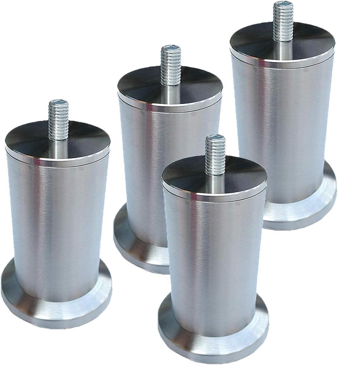 Set van 4 stevige RVS tafelpoten voor meubels met een hoogte van 40 cm