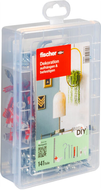 fischer Décoration easyDIY Box + Vis (141 pièces) (571944)