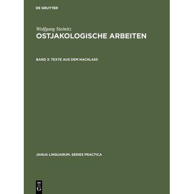 Texte aus dem Nachlass, Gebundene Ausgabe von , De Gruyter, 978-3-11-011483-6