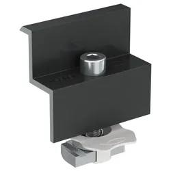 Fischer Endklemme vormontiert PM F 40 Aluminium schwarz - 513854