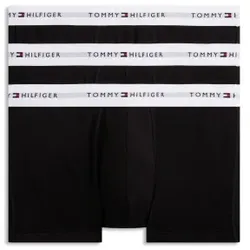 Tommy Hilfiger 3P Signature Essential Cotton Trunk Schwarz Baumwolle Medium Herren