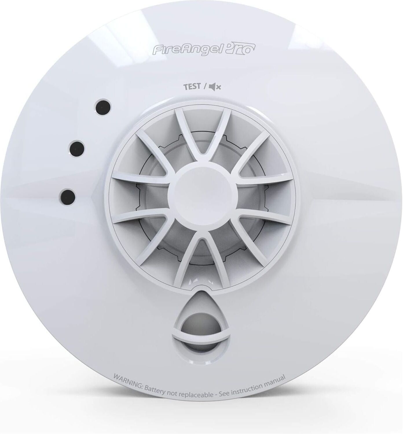 FireAngel Pro Connected Smart Kitchen Heat Alarm, Mains Powered with Wireless Interlink, FP1740W2-R, White, New