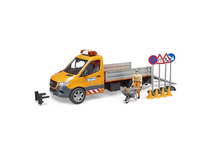CAMION MUNICIPAL MERCEDES BENZ SPRINTER AVEC CONDUCTEUR, ACCESSOIRES et MODULE SON ET LUMIERE