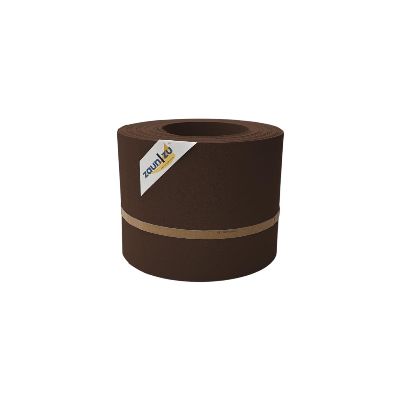 zaun zu® Sichtschutzstreifen PP Sichtschutzstreifen Doppelstabzaun Braun,10x 2,55m