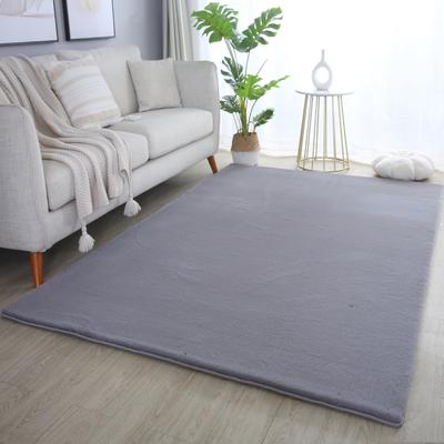 Hochflor-Teppich AYYILDIZ TEPPICHE "POUFFY 5100 , auch als Läufer und Rund", grau, B:160cm H:20mm L:230cm, Polyester, Teppiche, Läufer, weicher glatter Softflor, Kaninchen Fell Haptik, waschbar