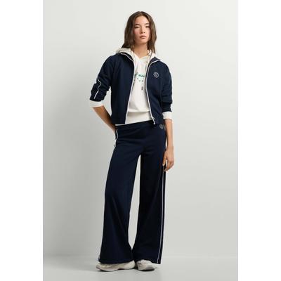 Strickpullover PEPE JEANS "Sweatshirt BERET", Damen, Gr. M, weiß (dulwich blau), 60% Baumwolle, 40% Polyester, Pullover Strickpullover