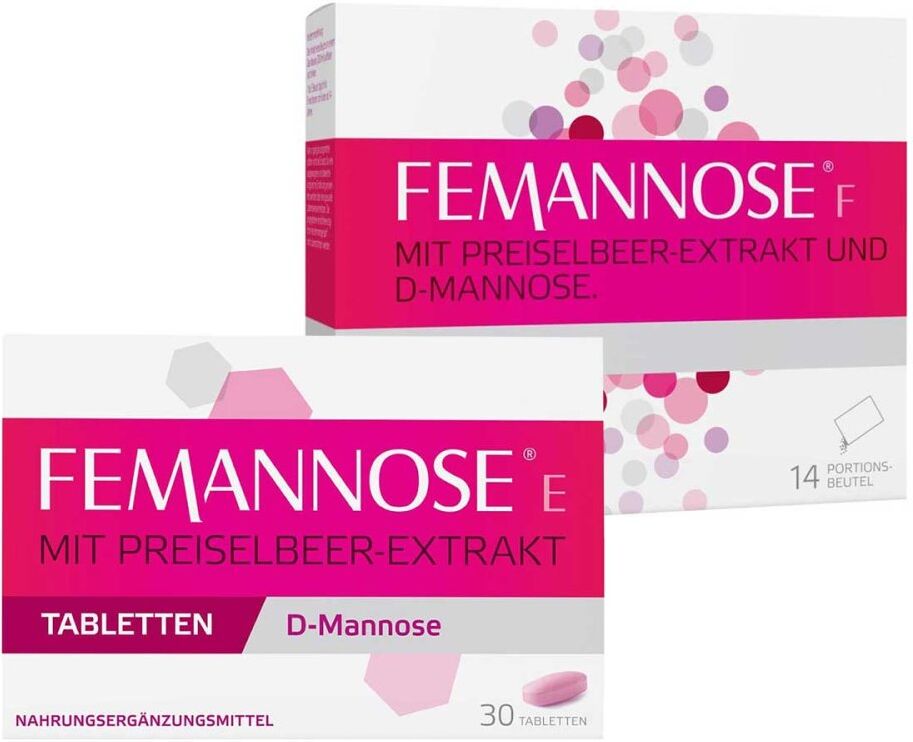 Femannose E Tabletten (30 stk) & Femannose F Granulat (14 stk)