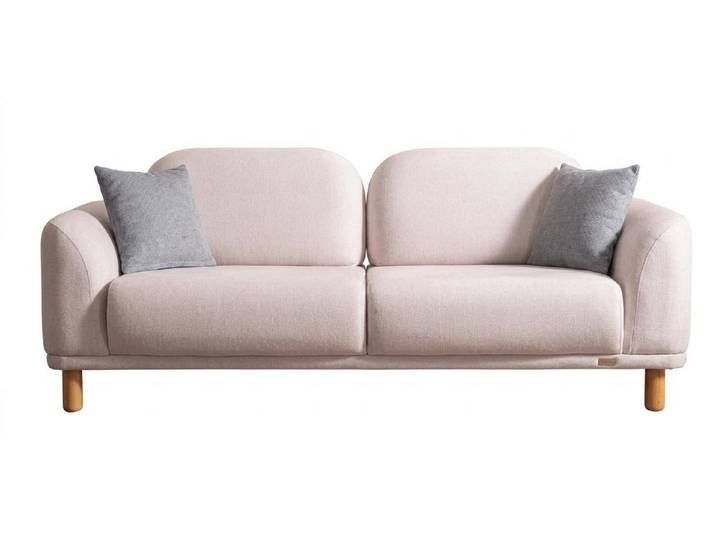 JVmoebel 3-Sitzer Beiges 2-Sitzer Sofa modern weiches Wohnzimmermöbel, 1 Teile, Made in Europa
