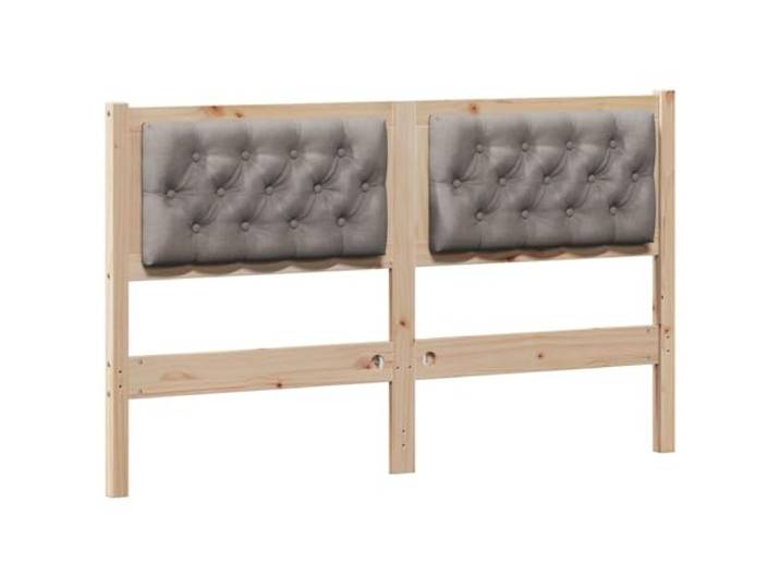 HGLADYU Kopfteil aus Massivholz Kiefer 150 cm mit Baumwollrücken für atmungsaktiven Komfort und modernes Design