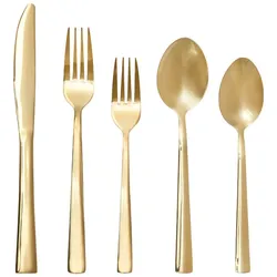 Intirilife Besteck Set 20-teilig, Besteck, Gold