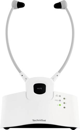 TechniSat STEREOMAN ISI 3 In Ear Kopfhörer Funk, Bluetooth Stereo Weiß Lautstärkeregelung HiFi