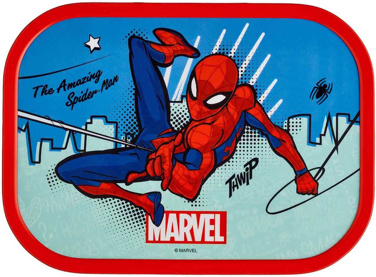Lunchbox MEPAL "Brotdose Campus 700 ml", bunt (spiderman), ABS-Kunststoff, Lebensmittelaufbewahrungsbehälter, Lunchbox
