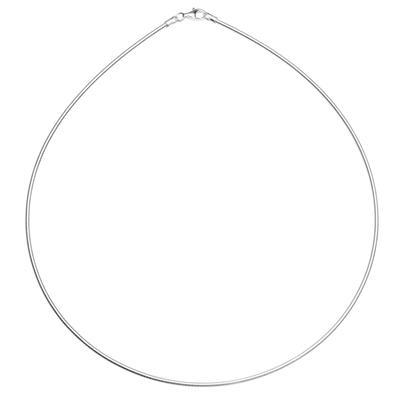 Halsreif OSTSEE-SCHMUCK "Ostsee-Schmuck Halsreif Omega 1,9 mm Halsreif Omega 1,9 mm" Gr. 42, silber, Halsketten, Damen, 42cm, Silber 925 (Sterlingsilber), L: 42