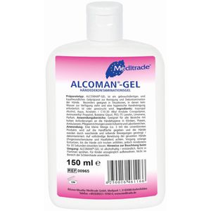 Meditrade Desinfektionsmittel Alcoman Gel, alkoholisch, Händedesinfektion, 100ml