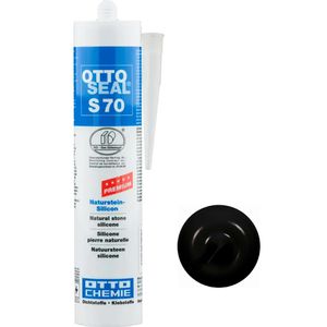 Otto-Chemie Silikon OTTOSEAL S70, schwarz, Natursteinsilikon, Innen- und Außenbereich, 310ml