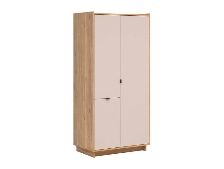 Petits-meubles Kleiderschrank 3 Türen Donna Kaschmir, Holzwerkstoff, 96.5x209x58 cm, Schlafzimmer, Kleiderschränke