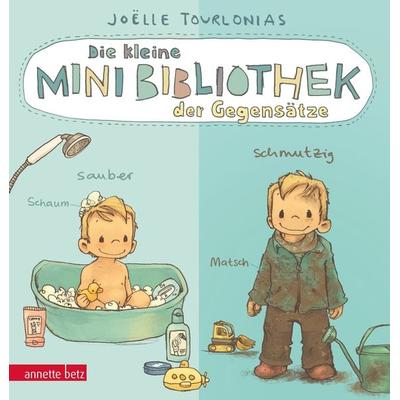 Die kleine Mini-Bibliothek der Gegensätze - Ein Pappbilderbuch über Gegensätze (Die Mini-Bibliothek der Wörter), Gebundene Ausgabe von Joëlle