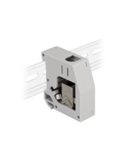 Delock Hutschienenadapter mit Keystone Modul RJ45 Buchse zu Cat Netzwerk 6a (86959)