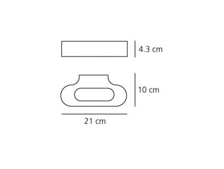 Talo LED 21 Wandleuchte Poliertem Chrom - Artemide - Flurbereich - Aluminium