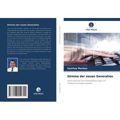 Stimme der neuen Generation, Taschenbuch von Saortua Marbun, Verlag Unser Wissen, 978-620-7-55072-2