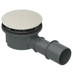 BetteCompact + Ablaufgarnitur, seitlich, Ablaufleistung 0,5 l/s, B568-001, Farbe: Pergamon