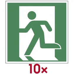 LimarLite Rettungszeichen »Notausgang links (nur in Verbindung mit Richtungspfeil) [E002]«, 15x15 cm