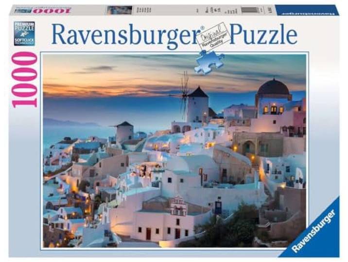 Ravensburger puzzel Avond in Santorini - Legpuzzel - 1000 stukjes