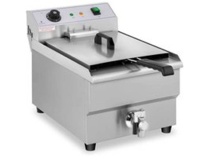 Friteuse électrique professionnelle restaurant 1 x 16 litres robinet de vidange - 230 V 14_0001777