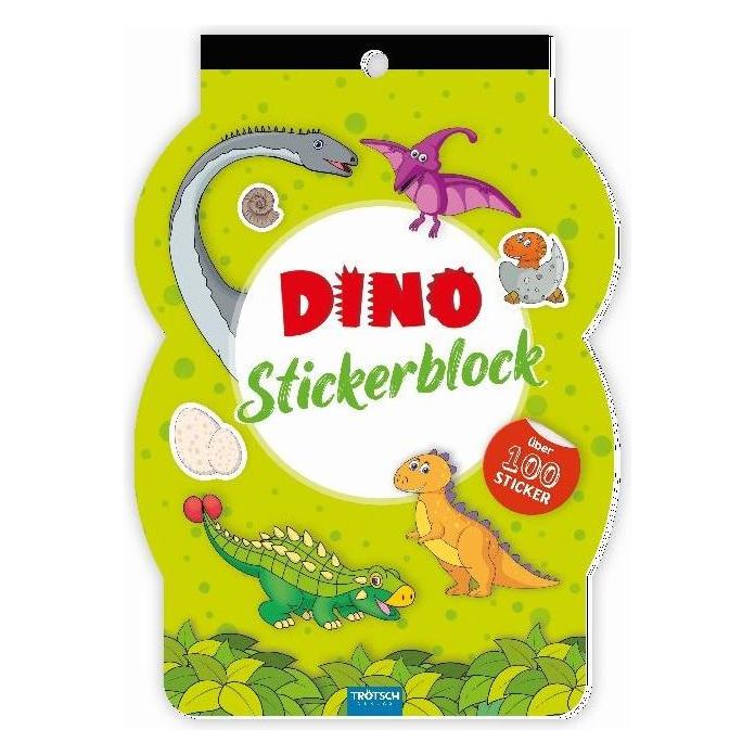 Trötsch Stickerblock Dinosaurier 16x24 cm mehrfarbig (80558N)
