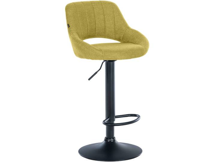 Tabouret de bar en tissu ajustable pivotant stoff vert