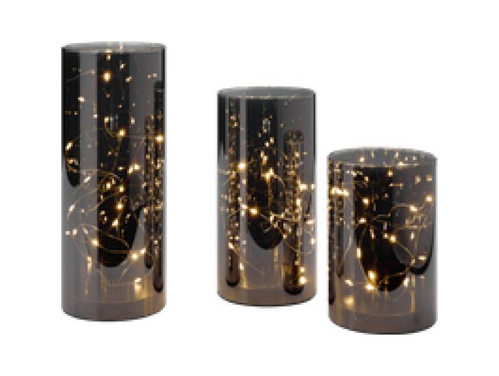 LIVARNO® Photophores LED / Boules décoratives LED, lot de 3 (rond)