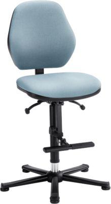 Laborstuhl LEANOS 9131, Stoffpolster, Duotec grau