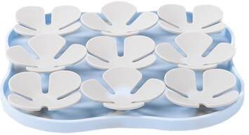 Inspired Deals Portable Silicone Slow Feeder & Pet Licking Bowl, Anti Choking Food Mat For Cats & Dogs light Blue+gray