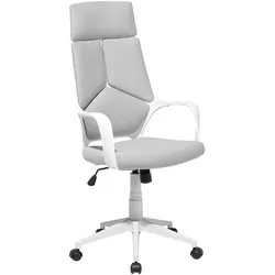 BÜROSTUHL Polyester Weiß/Grau Delight
