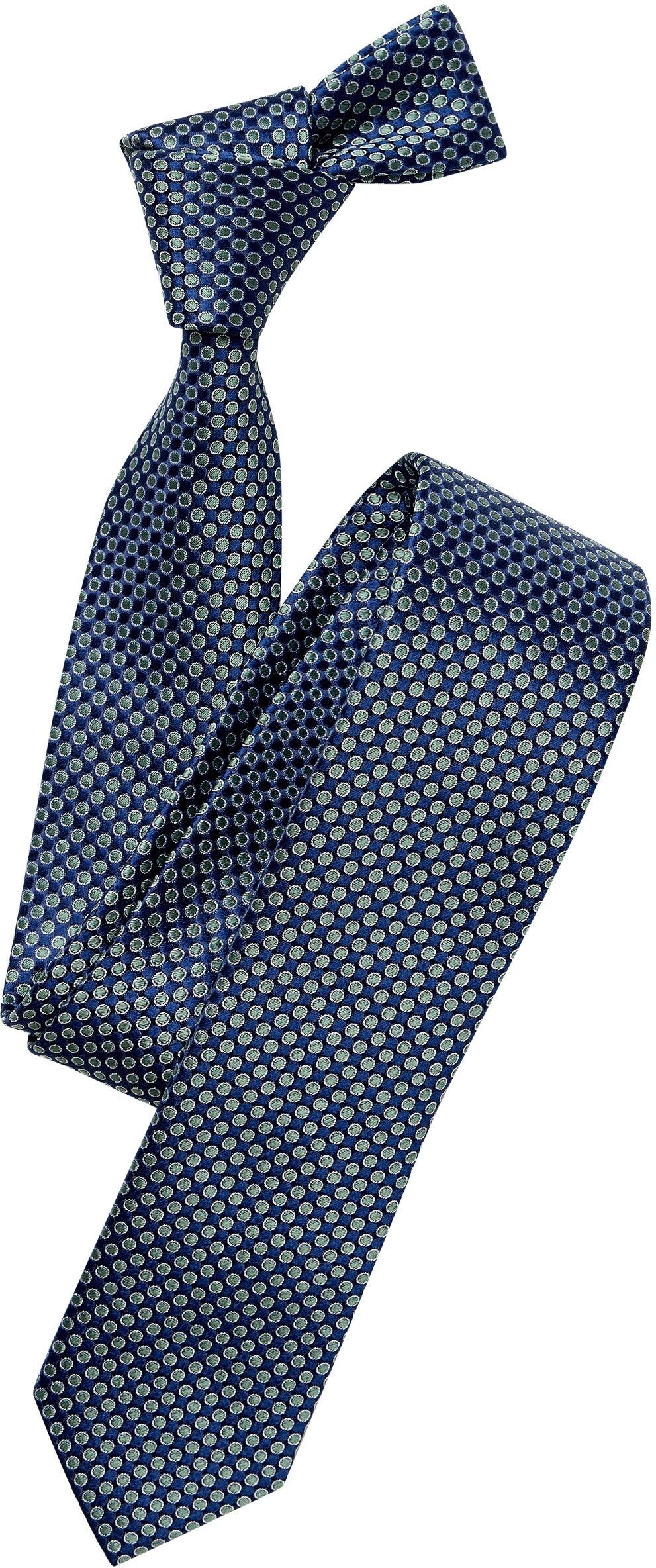 Krawatte VENTI "VENTI Krawatte gemustert", Herren, blau (grün), 100% Seide, Krawatten