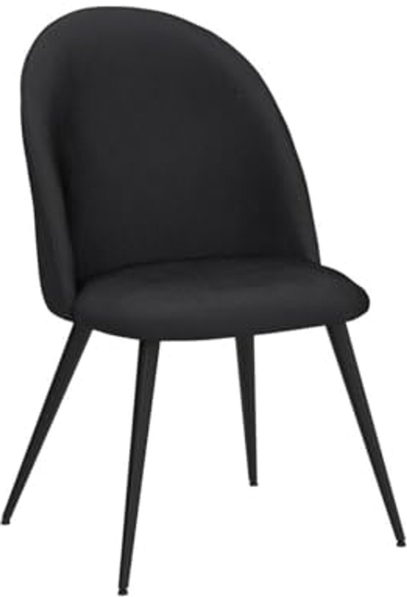 Elegante vintage eetkamerstoelen met fluwelen bekleding