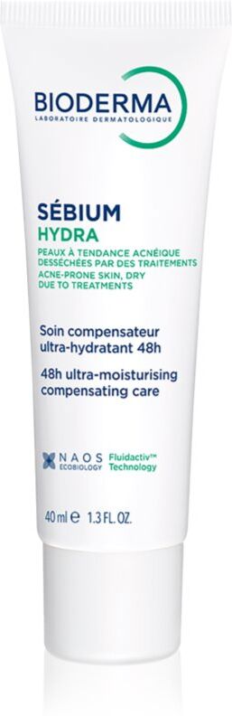 Bioderma Sébium Hydra Feuchtigkeitscreme für durch die Akne Behandlung trockene und irritierte Haut 40 ml