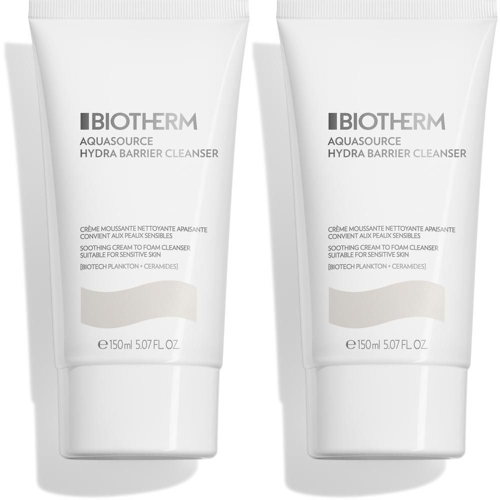 Biotherm Aquasource Hydra Barrier Cleanser Gel 2x 2x150 ml