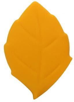 Modern Mode Marketplace Maple Leaf Silicone Travel Toothbrush Cup For Brushing And Rinsing orange