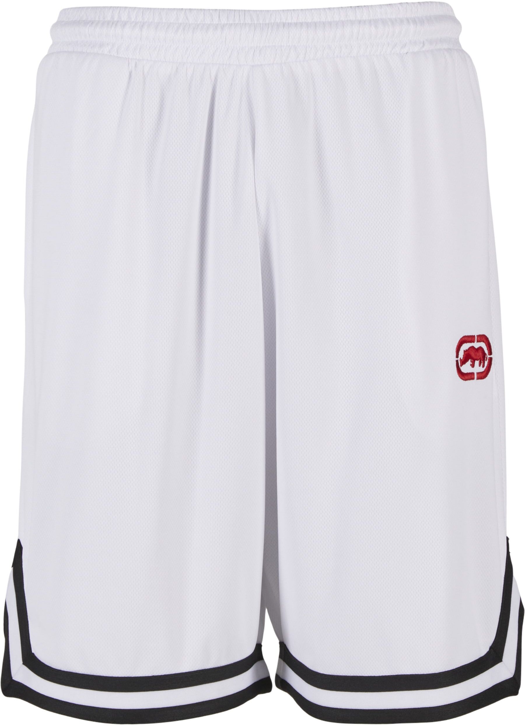 Sweatshorts ECKO UNLTD. "Ecko Unltd. Shorts Inbound", Herren, Gr. 4XL, US-Größen, weiß (hellweiß), 100% Polyester, loose fit, Hosen Sweatshorts