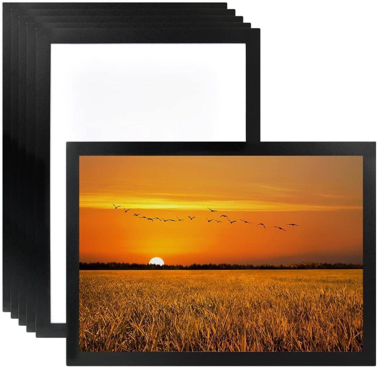 Set van 6 zelfklevende magnetische fotolijsten A3 voor diamant schilderen en wanddecoratie
