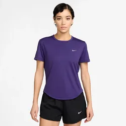 NIKE Tempo Dri-FIT kurzarm Laufshirt Damen 547 - court purple/reflective silv M