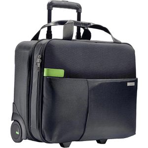 Leitz Business-Trolley Complete Smart Traveller, 25 Liter, 2 Rollen, Weichschale, schwarz, mit Laptopfach bis 16 Zoll