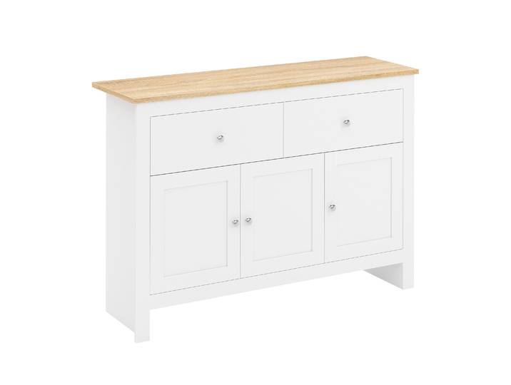 Sideboard ARLES 117 x 35 x 82 cm weiss