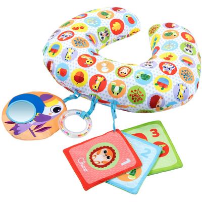 Greifspielzeug CHICCO "Animal Tummy Time", bunt, Greifspielzeug, BabyB:38cm H:10cm, Polyester, Spielkissen, B:38cm H:10cm