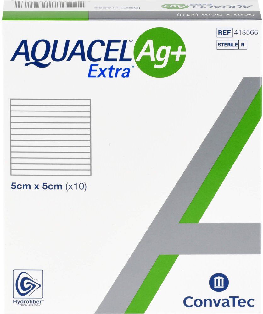 Aquacel Ag+ Extra 5x5 cm Kompressen